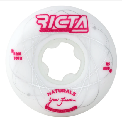 Ricta 52mm Facchini Orbital Naturals White Metallic Red Mid 101a Wheels 4pk