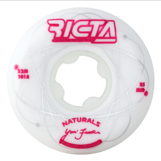 Ricta 52mm Facchini Orbital Naturals White Metallic Red Mid 101a Wheels 4pk