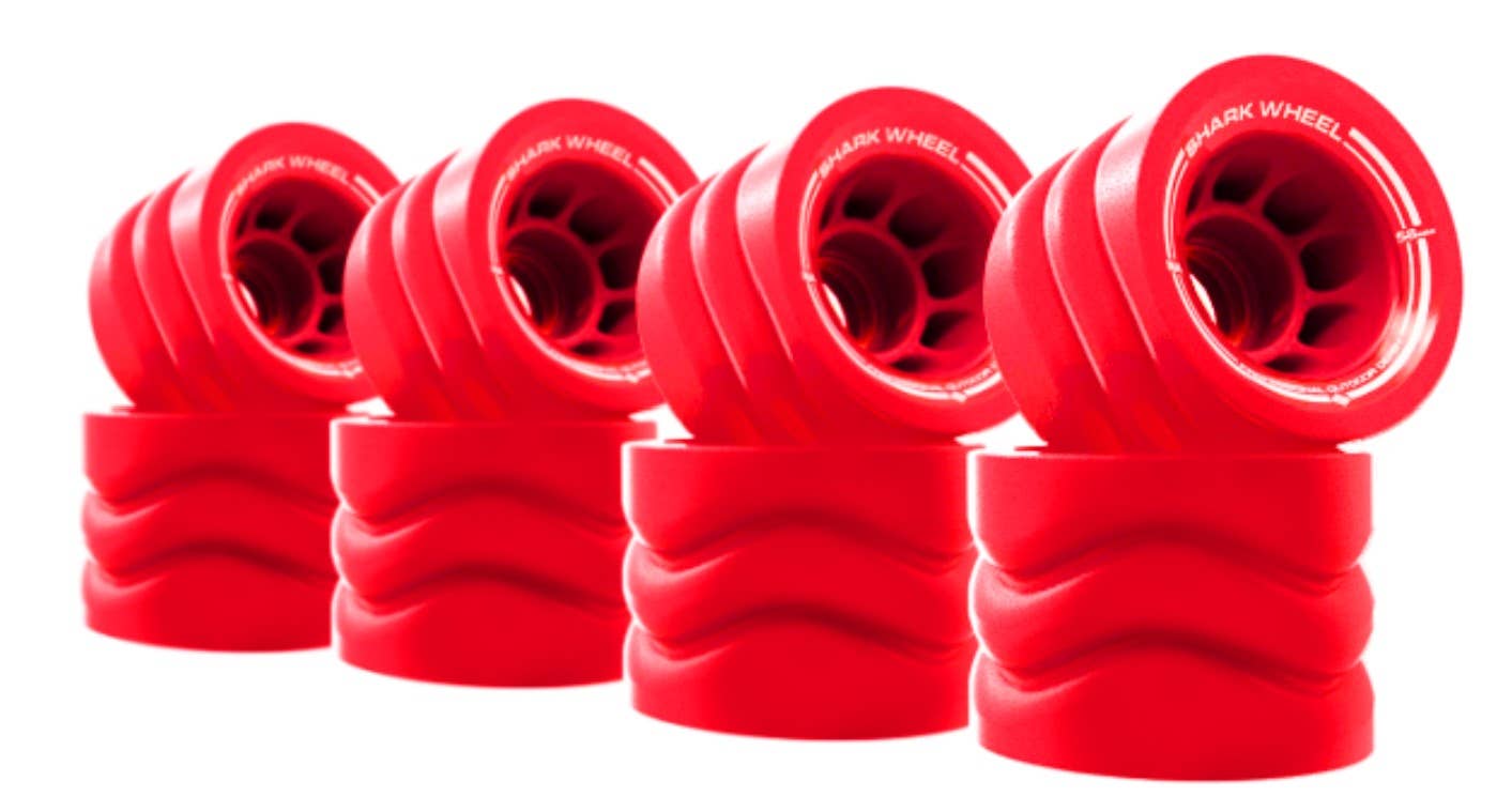 Shark Wheel Roller Skate Wheels 58MM, 86a Hybrid
