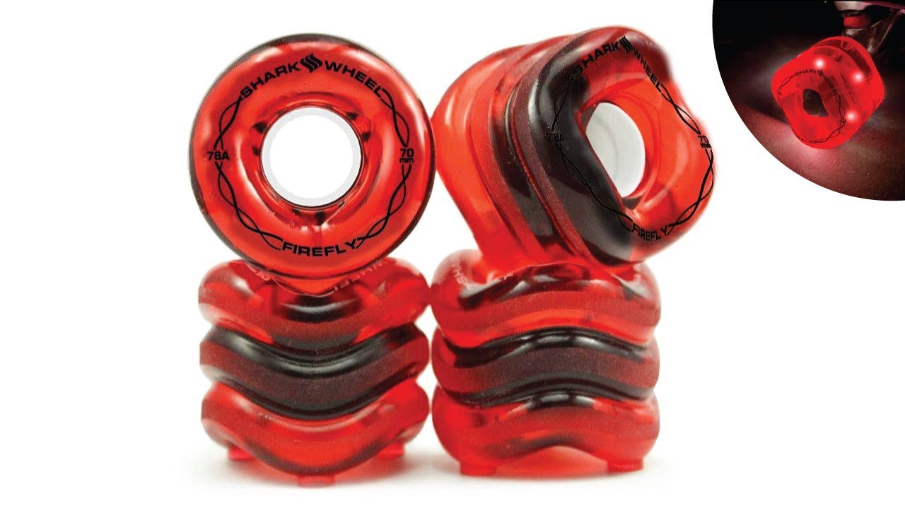 Shark Wheel 70mm, 78a Firefly Light Up Wheels