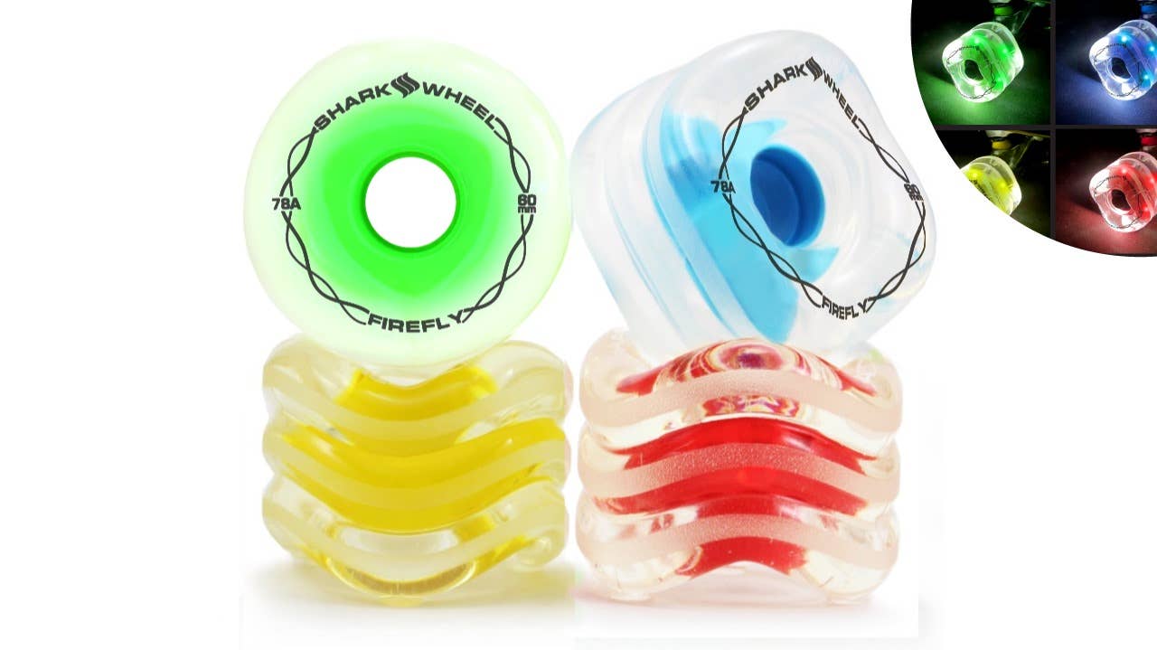 Shark Wheel 60mm, 78a Firefly Light Up Wheels