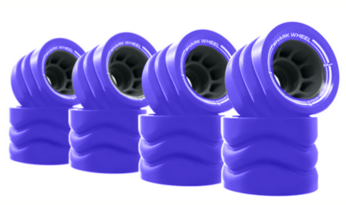 Shark Wheel Roller Skate Wheels 58MM, 86a Hybrid